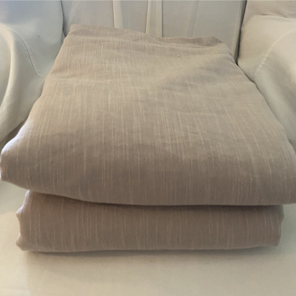 Project 62 Blackout Curtain Panels Greige Taupe Gray Set 2 82" x 50" Rod Pocket - Picture 1 of 5